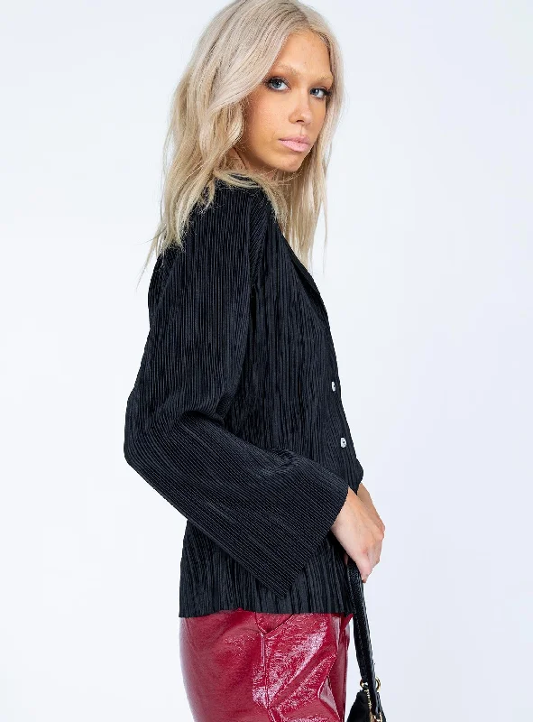 louie-pleated-shirt-black