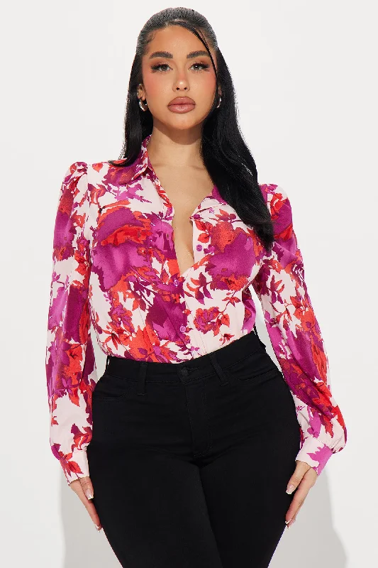 Magical Feel Printed Shirt - Pink/combo