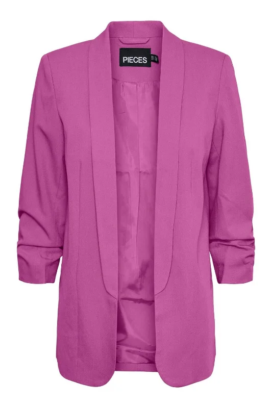 Pieces - Pcboss 3/4 Blazer - 4251275 Radiant Orchid