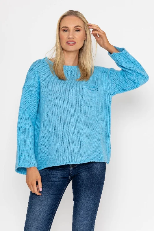 Pocket Knit in Blue